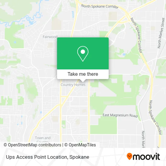 Ups Access Point Location map