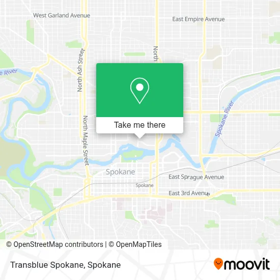 Transblue Spokane map