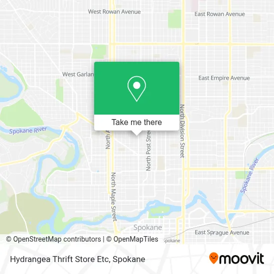 Hydrangea Thrift Store Etc map