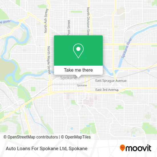 Auto Loans For Spokane Ltd map