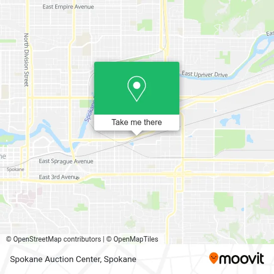 Spokane Auction Center map