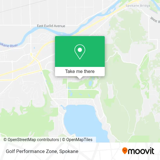 Golf Performance Zone map