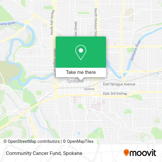 Community Cancer Fund map