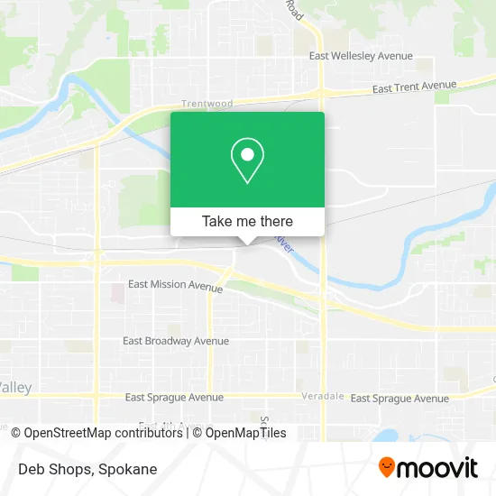 Deb Shops map
