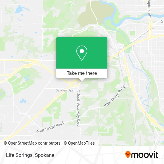 Life Springs map