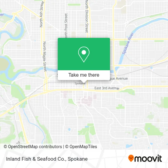 Inland Fish & Seafood Co. map