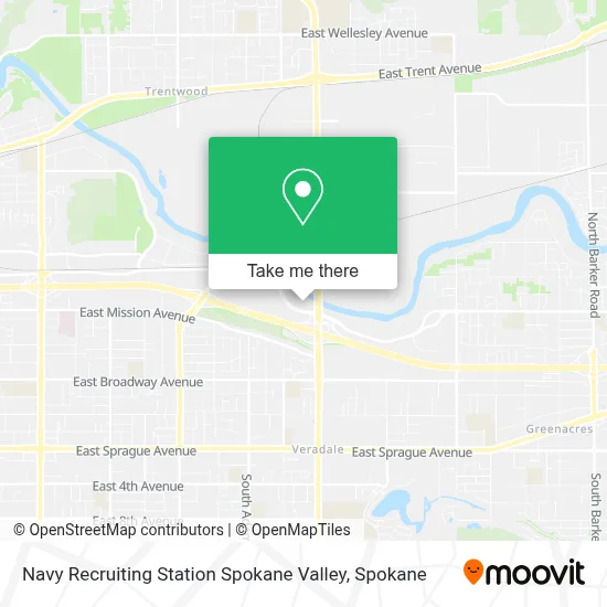 Navy Recruiting Station Spokane Valley map