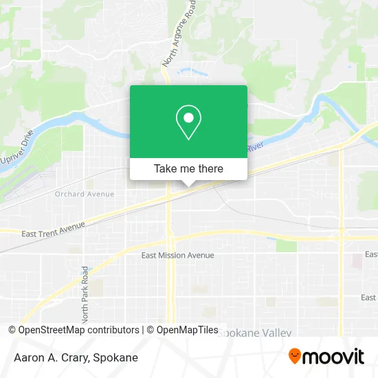 Aaron A. Crary map