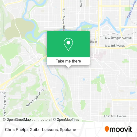 Chris Phelps Guitar Lessons map