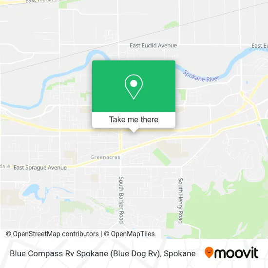 Blue Compass Rv Spokane (Blue Dog Rv) map
