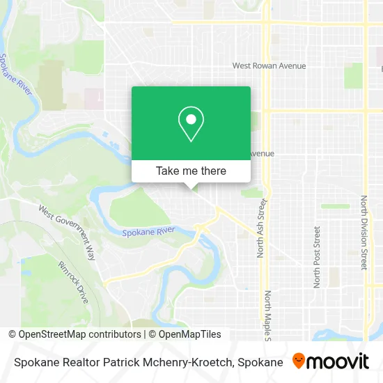 Spokane Realtor Patrick Mchenry-Kroetch map