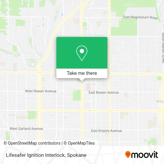 Lifesafer Ignition Interlock map