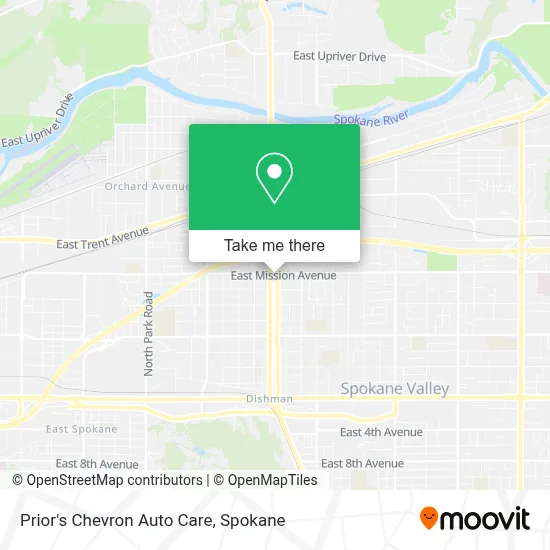 Prior's Chevron Auto Care map