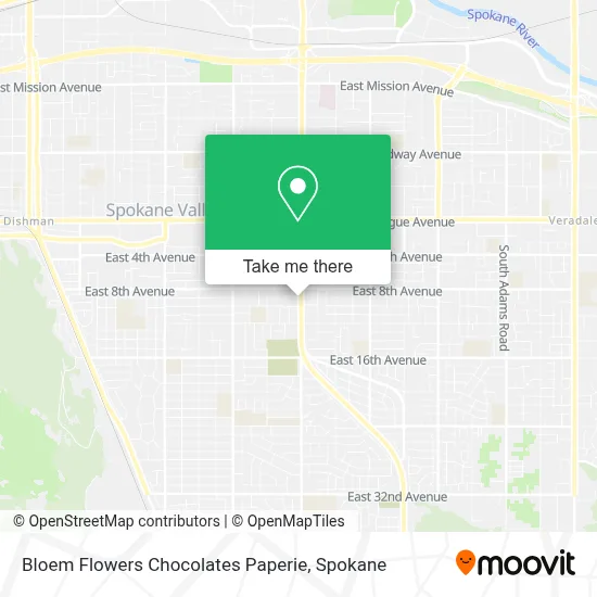 Bloem Flowers Chocolates Paperie map