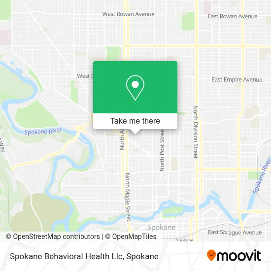 Spokane Behavioral Health Llc map