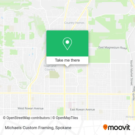 Michaels Custom Framing map