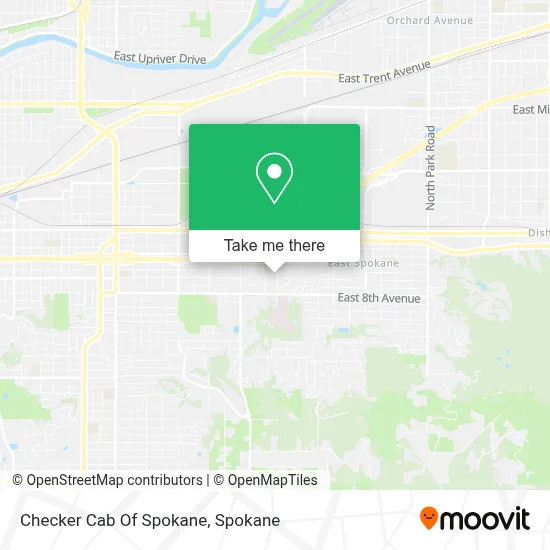 Checker Cab Of Spokane map