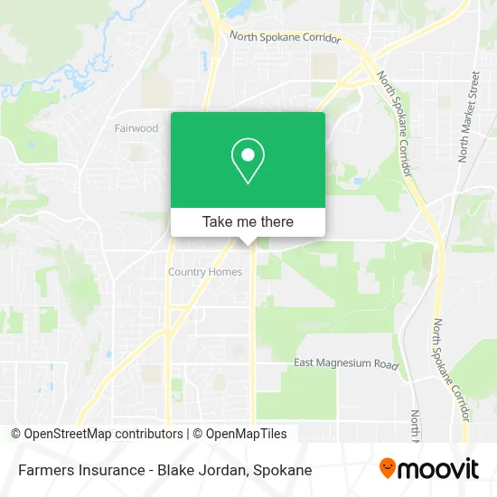 Farmers Insurance - Blake Jordan map