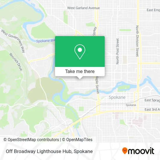 Off Broadway Lighthouse Hub map