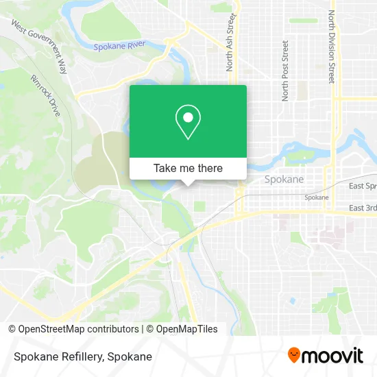Spokane Refillery map
