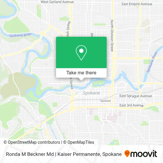Ronda M Beckner Md | Kaiser Permanente map