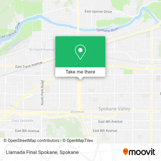 Llamada Final Spokane map