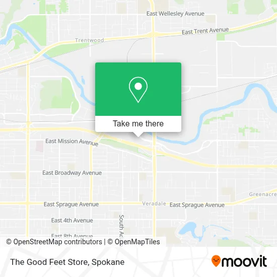The Good Feet Store map
