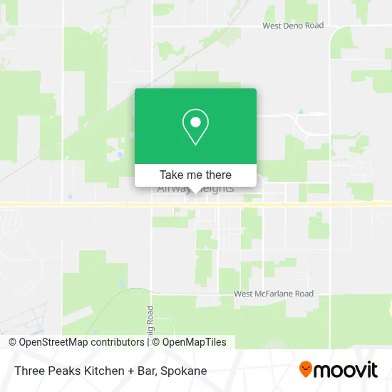 Three Peaks Kitchen + Bar map