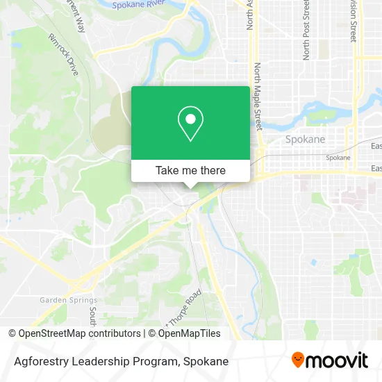 Agforestry Leadership Program map