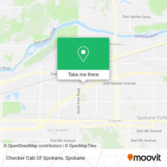 Checker Cab Of Spokane map