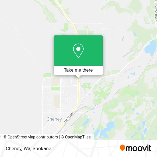 Cheney, Wa map