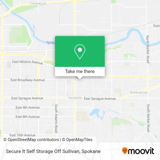 Secure It Self Storage Off Sullivan map
