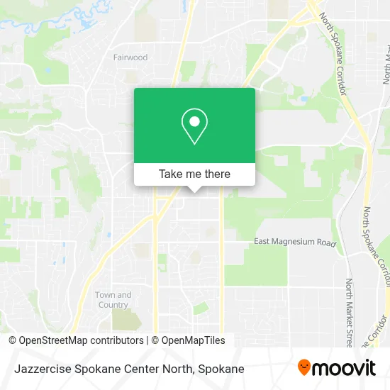 Jazzercise Spokane Center North map