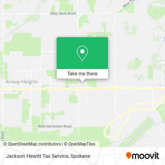 Jackson Hewitt Tax Service map