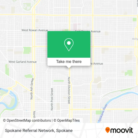 Spokane Referral Network map