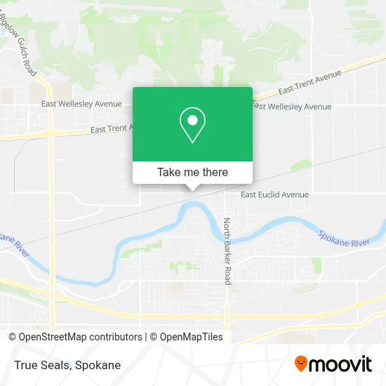 True Seals map