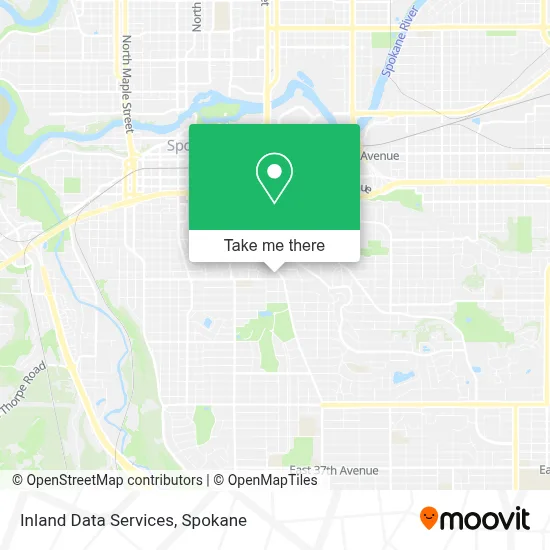 Inland Data Services map