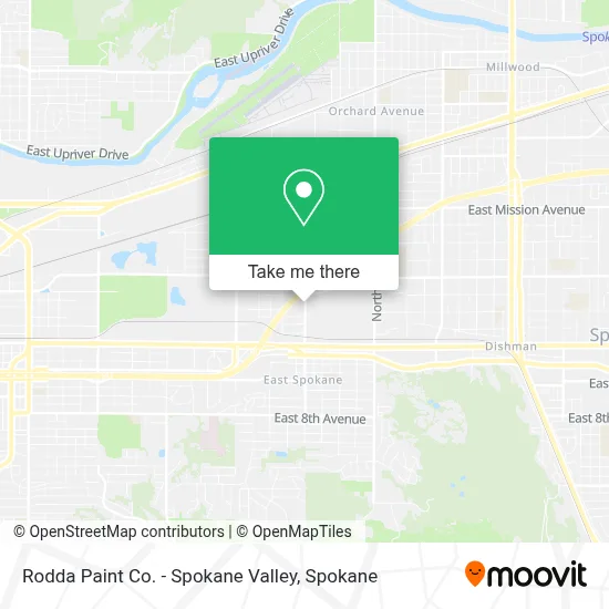 Rodda Paint Co. - Spokane Valley map