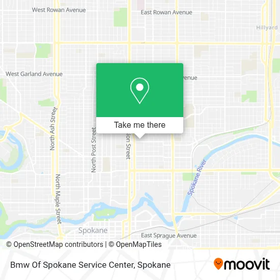 Bmw Of Spokane Service Center map