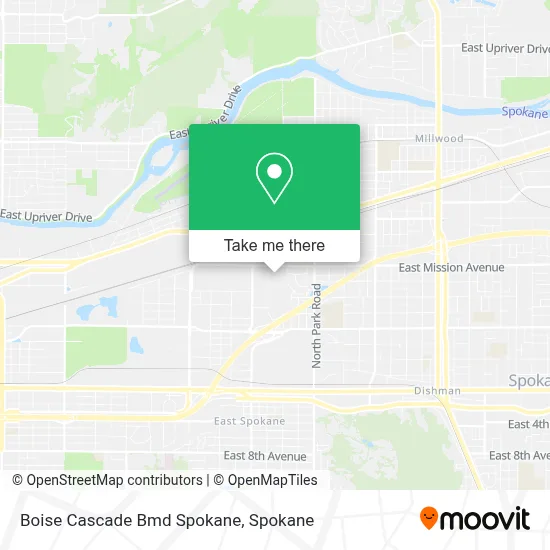 Boise Cascade Bmd Spokane map