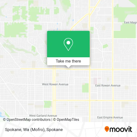 Spokane, Wa (Mofro) map