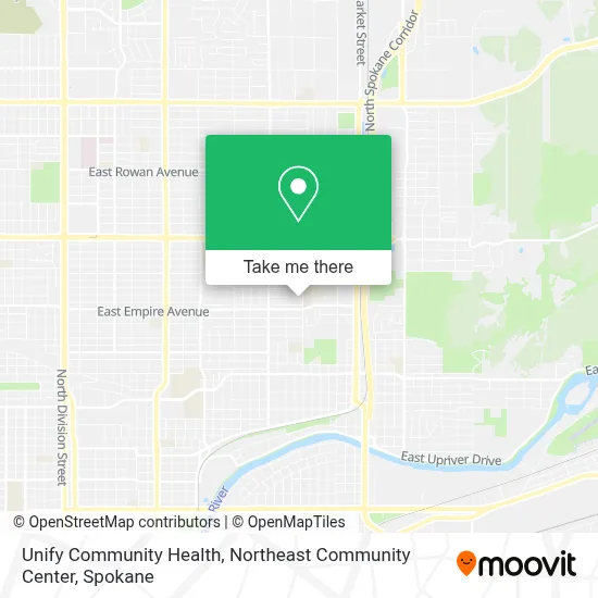 Unify Community Health, Northeast Community Center map