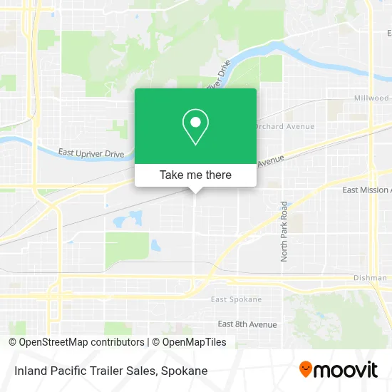 Inland Pacific Trailer Sales map