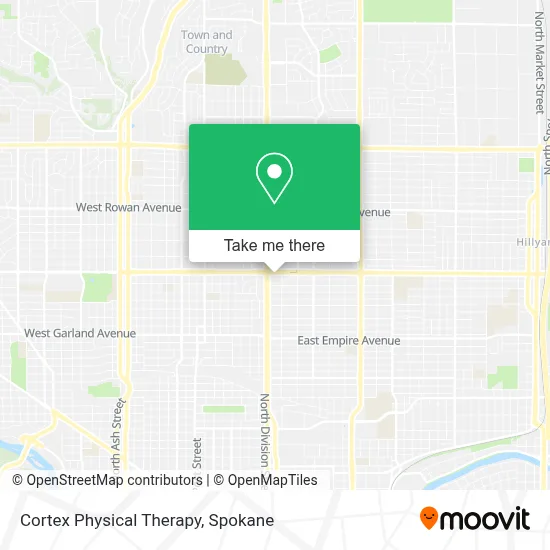 Cortex Physical Therapy map