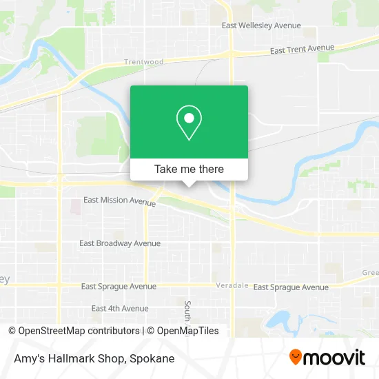Amy's Hallmark Shop map