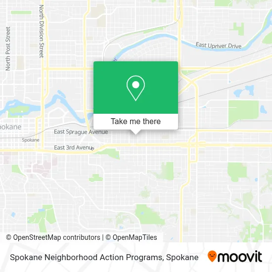 Spokane Neighborhood Action Programs map