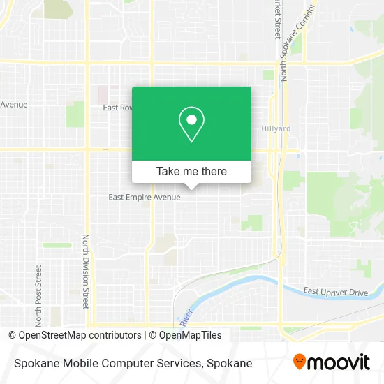 Spokane Mobile Computer Services map