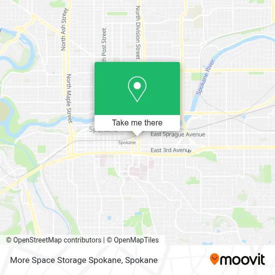 More Space Storage Spokane map