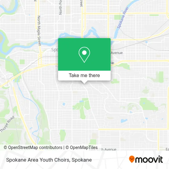 Spokane Area Youth Choirs map