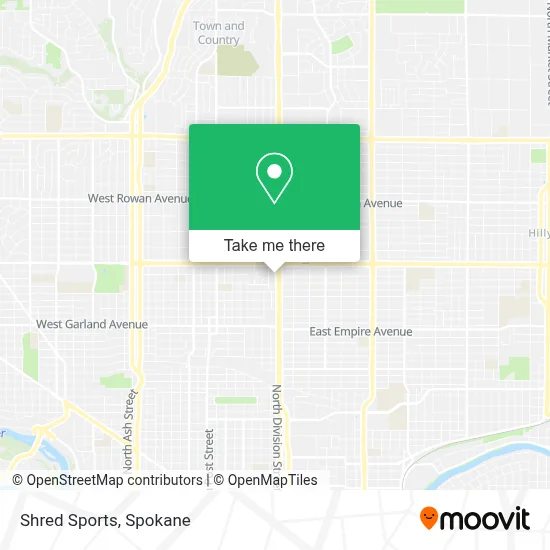 Shred Sports map